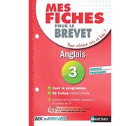 Mes Fiches ABC du BREVET Anglais 3e