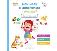 Mes fiches d’entraînement effaçables - Écrire des mots: GS-CP