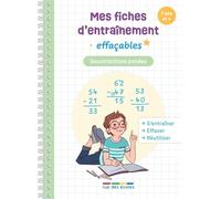 Mes fiches d’entraînement effaçables - Soustractions posées
