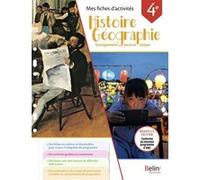 Mes fiches d'activités Histoire Géographie EMC 4e 2025 Carine Reynaud (Auteur)