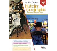 Mes fiches d'activités Histoire Géographie EMC 4e - Carine Reynaud - Belin Éducation - broché - Scolaire / Universitaire