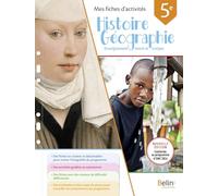 Mes fiches d'activités Histoire Géographie EMC 5e 2024