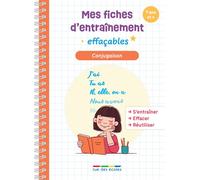 Mes fiches d'entraînement effaçables - Conjugaison - 7 ans et + S'entraîner, effacer et réutiliser ! - Marlen Géhin - Rue Des Ecoles - broché - Scolaire / Universitaire