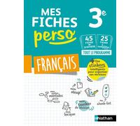 Français 3e – Mes fiches perso Brevet – Révisions Brevet 2026 – Nathan