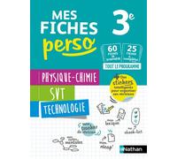 Physique-Chimie – SVT – Technologie 3e : Mes fiches perso Brevet – Révisions Brevet 2026 – Nathan
