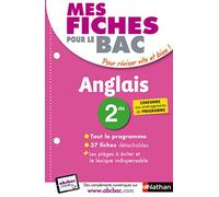Mes fiches pour le BAC Anglais 2de - Ancien programme