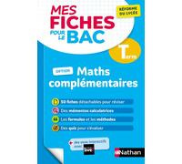 Mes fiches pour le bac - Maths complémentaires Term - Pierre-Antoine Desrousseaux - Nathan - broché - Scolaire / Universitaire