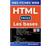 Mes Fiches Web - HTML Facile Les Bases: Apprendre les fondamentaux du HTML pas à pas