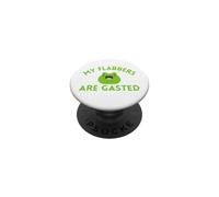 Mes flabbers sont des Grenouilles Surprises Vertes et goûtées PopSockets PopGrip Adhésif