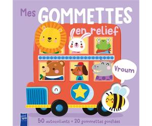 Mes gommettes en relief - Vroum - Collectif - Yoyo Books - broché - Document jeunesse