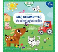 Mes gommettes et coloriages codés - Animaux de la ferme