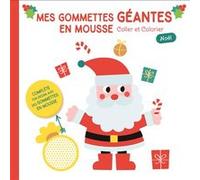 TamTam – Gommettes géantes en mousse – Père Noël de face – Couverture rouge