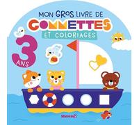 Mes grandes gommettes - Mon gros livre de gommettes et coloriages - 3 ans - gommettes - coloriages - gommettes repositionnables - voilier