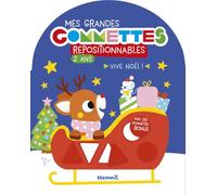 Mes grandes gommettes - Noël - livre de gommettes repositionnables - 2 ans - livre activités - gommettes