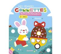 Mes grandes gommettes - Pâques - livre de gommettes repositionnables - 3 ans - livre activités - gommettes