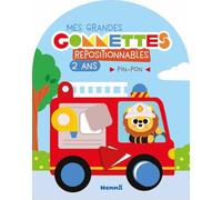 Mes grandes gommettes - Pin-Pon - livre de gommettes repositionnables - 2 ans - livre activités - gommettes