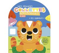 Mes grandes gommettes repositionnables- Les animaux - Livre de gommettes repositionnables - Dès 2 ans