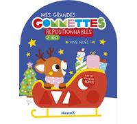 Mes grandes gommettes - Noël - livre de gommettes repositionnables - 2 ans - livre activités - gommettes