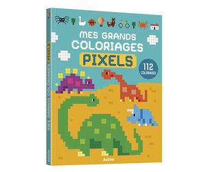 Mes grands coloriages - Pixels 2 - Pablo Rueda Diaz Urmeneta - Auzou Philippe Eds - broché - Document jeunesse