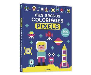 Mes grands coloriages - Pixels - Pablo Rueda Diaz Urmeneta - Auzou Philippe Eds - broché - Document jeunesse