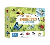 Auzou – Coffret Mes insectes à déterrer – Livret, marteau, burin, pinceau, bloc de plâtre
