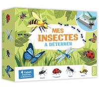 Auzou – Coffret Mes insectes à déterrer – Livret, marteau, burin, pinceau, bloc de plâtre
