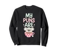 Mes Jeux de Mots sont du thé Koala drôle de Jeu de Mots Sweatshirt
