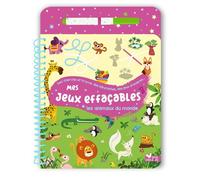 Mes jeux effaçables - Les animaux du monde + 1 feutre - Weronika Salach - Deux Coqs D'or - relié - Livre-jeu