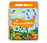 Mes jeux effaçables - Les dinosaures + feutre - Marine Fleury - Deux Coqs D'or - relié - Livre-jeu