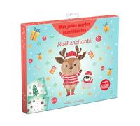 Mes jolies cartes scintillantes - Noël enchanté: avec 6 cartes illustrées et 6 planches de stickers pailletés