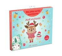Mes jolies cartes scintillantes - Noël enchanté - Avec 6 cartes illustrées et 6 planches de stickers pailletés - Collectif - Mila Boutan Eds - Jeux livres objets