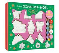 Mes jolies décorations de noël à peindre 18 figurines - Atelier Cloro - 1 2 3 Soleil - Coffret - Jeux livres objets