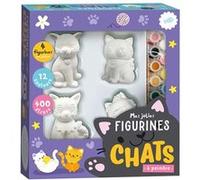 Mes jolies figurines chats à peindre Collectif (Illustration), Atelier Cloro (Auteur)
