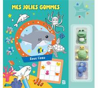 Mes jolies gommes : Sous l'eau - Collectif - Le Ballon Eds - broché - Document jeunesse