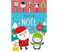 Noël - Avec 5 Crayons De Couleur Et Leurs Gommes