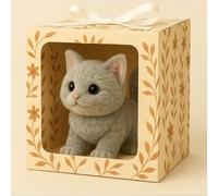 Mes Jouets de Chat réalistes, Chaton de Chat Smart Robot Qui agit comme Un Vrai Chaton, se déplace comme Un Vrai Chat, Marche, miaule et remute sa Queue Gray