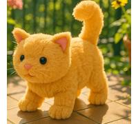 Mes Jouets de Chat réalistes, Jouet pour Chats pour Enfant, Animal en Peluche électrique - 2025 Nouveau Robot Chat, Robot Kitty Qui agit comme Un Vrai Animal de Compagnie