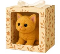 Mes Jouets réalistes pour Chats - Apportez Une Joie et Une Chaleur infinies, Chaton Robot Qui se comporte comme Un Vrai Chaton, Chat Robot interactif en Peluche pour Adultes, Chatons Yellow