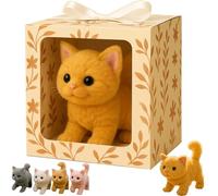 Mes Jouets réalistes pour Chats - Apportez Une Joie et Une Chaleur infinies, Nouveau Chaton robotisé AI, Qui se comporte comme Un Vrai Chaton, Peut Marcher, miauler, remuer la tête et la Queue Yellow