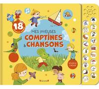 Mes joyeuses comptines et chansons – Livre sonore, 18 pastilles – Dès 1 an