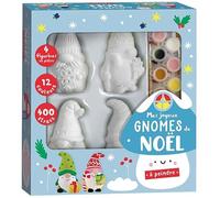 Collectif – Mes joyeux gnomes à peindre – Figurines + 12 pots de peinture – 1.2.3 SOLEIL!