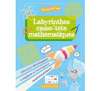 Antoine Houlou-Garcia – Mes labyrinthes et casse-têtes mathématiques – 7-9 ans – Broché – Livre-jeu