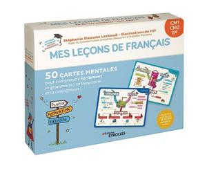 Mes leçons de français CM1, CM2, 6e 50 cartes mentales pour comprendre facilement la grammaire, l'orthographe et la conjugaison ! - Filf - Eyrolles - Boîte ou accessoire - Jeux livres objets