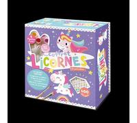 1.2.3 SOLEIL! Coffret Mes licornes à peindre – 4 figurines, 12 pots, 2 pinceaux, 400 strass, livre