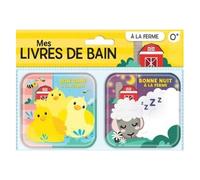 Mes Livres De Bain A La Ferme - Pack En 2 Volumes : Bonne Nuit À La Ferme - Bon Bain À La Ferme