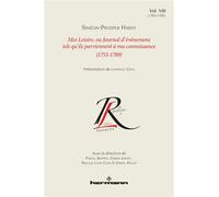 Mes loisirs ou Journal d'événemens tels qu'ils parviennent à ma connoissance (1753-1789), Volume 8 1783-1785 - Siméon-Prosper Hardy - Hermann - broché - Roman