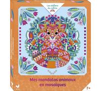 Mes mandalas animaux en mosaïques - boîte avec accessoires - Cinzia Sileo - Deux Coqs D'or - Boîte ou accessoire - Jeux livres objets
