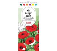 Mes marque-pages à l'aquarelle - Fleurs des champs Inclus pinceau et palette de 6 couleurs - Collectif - Marabout - broché - Livre-jeu