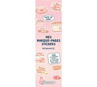 Mes marque-pages stickers - Romance - Collectif - Marabout - broché - Livre-jeu