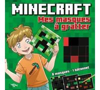 Minecraft - Masques à gratter - Parfait pour Carnaval ! Loisirs créatifs - Jeu vidéo - Dès 6 ans
